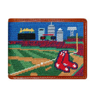 Fenway Park Scene Needlepoint Wallet by Smathers & Branson - Country Club Prep