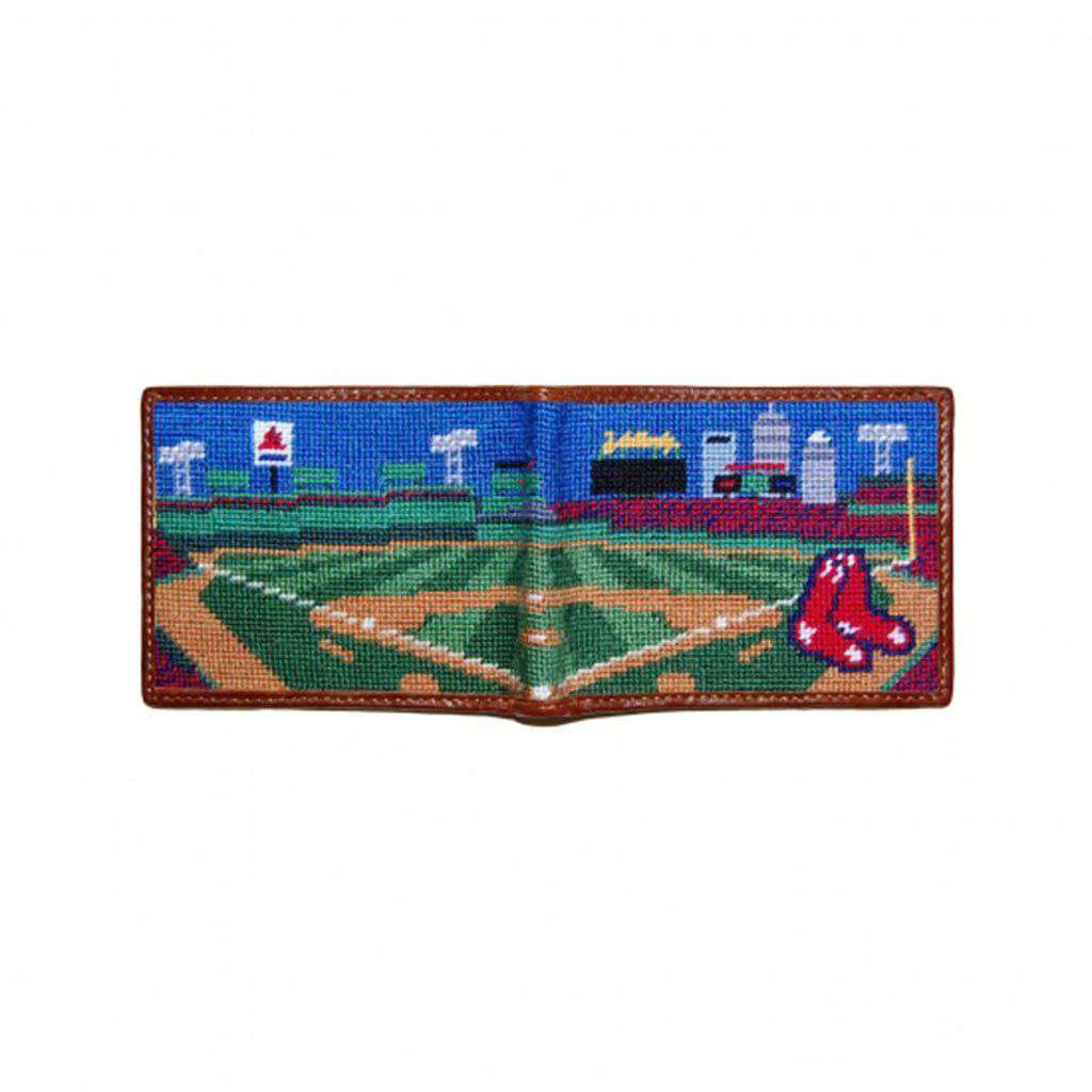 Fenway Park Scene Needlepoint Wallet by Smathers & Branson - Country Club Prep