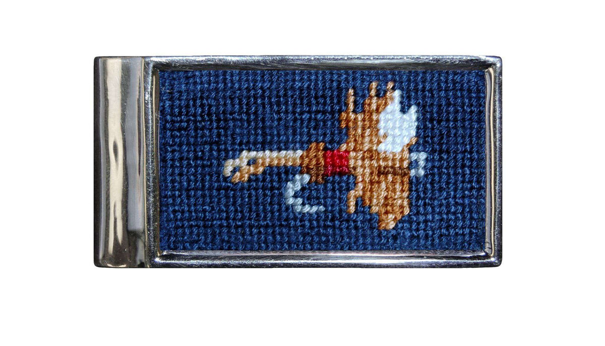 Fishing Fly Needlepoint Money Clip by Smathers & Branson - Country Club Prep