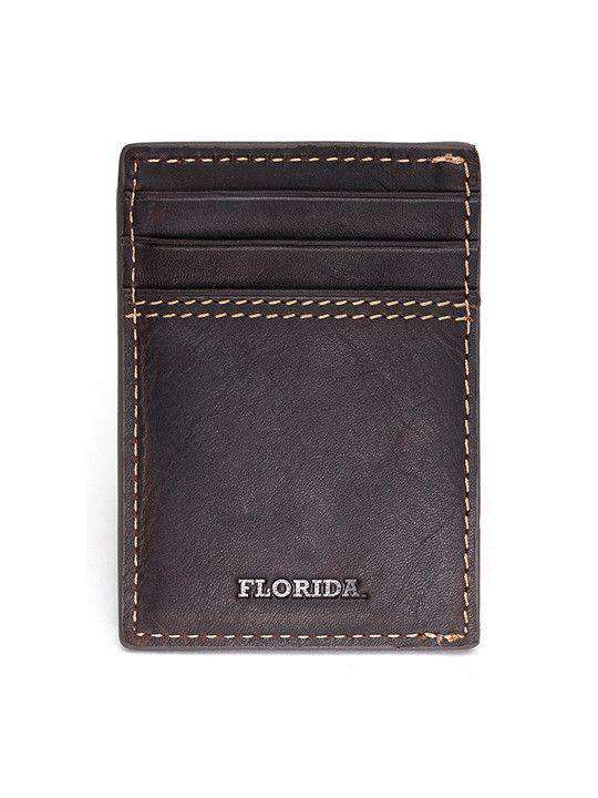 Florida Gators Gridiron Mulitcard Front Pocket Wallet by Jack Mason - Country Club Prep
