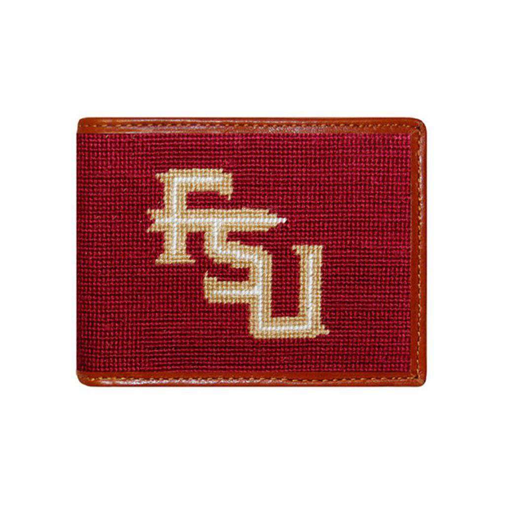 Florida State University Needlepoint Bi-Fold Wallet by Smathers & Branson - Country Club Prep