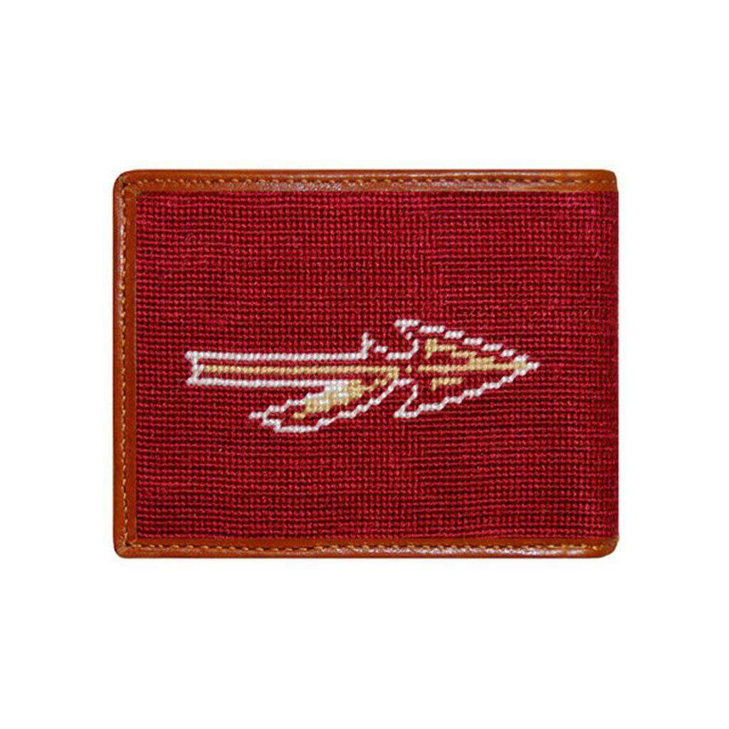 Florida State University Needlepoint Bi-Fold Wallet by Smathers & Branson - Country Club Prep