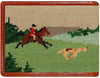 Fox Hunting Scene Needlepoint Wallet in Navy by Smathers & Branson - Country Club Prep