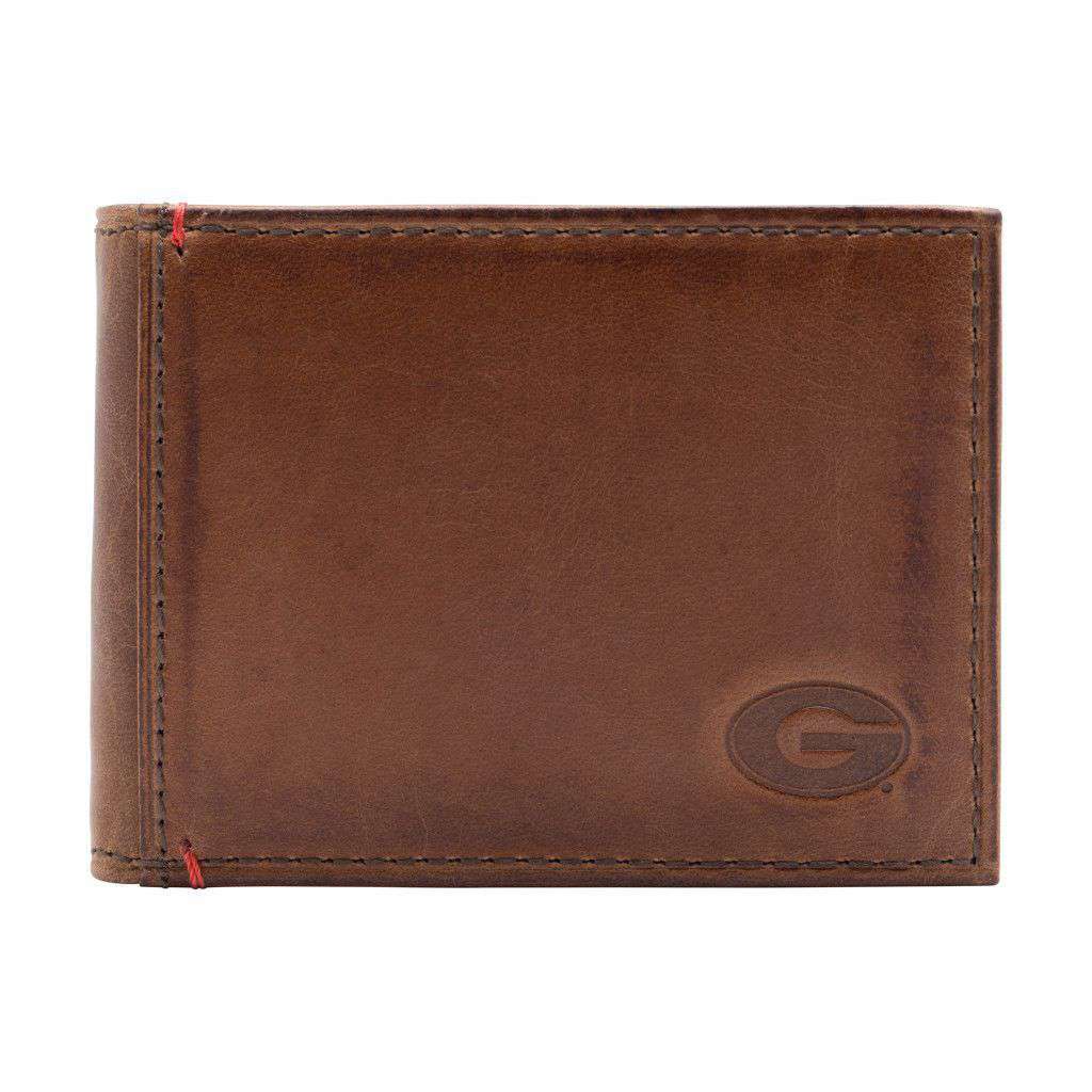 Georgia Bulldogs Campus Flip Bifold Front Pocket Wallet by Jack Mason - Country Club Prep