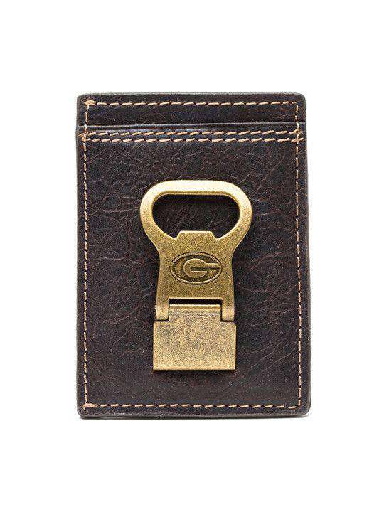 Georgia Bulldogs Gridiron Mulitcard Front Pocket Wallet by Jack Mason - Country Club Prep