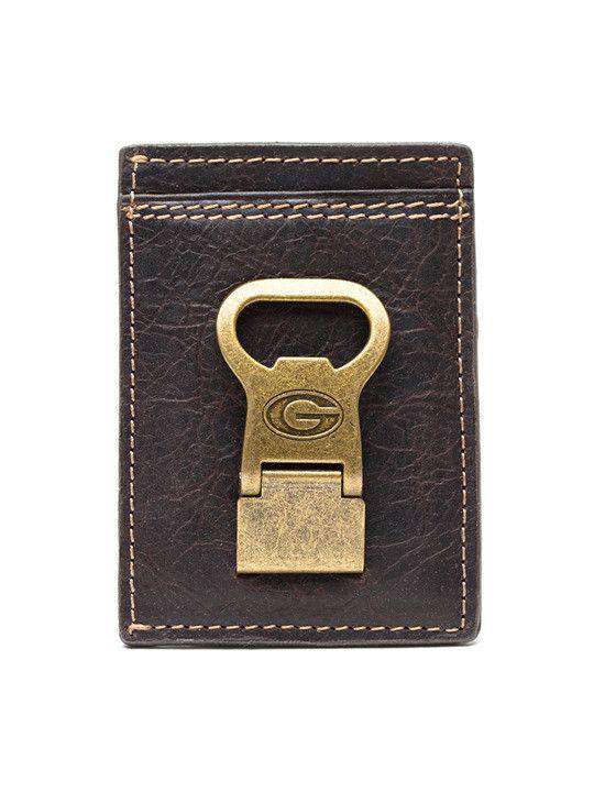 Georgia Bulldogs Gridiron Mulitcard Front Pocket Wallet by Jack Mason - Country Club Prep