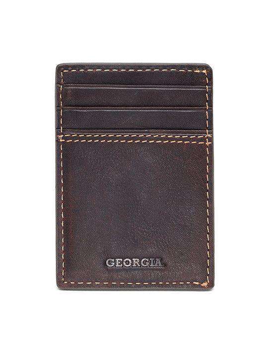 Georgia Bulldogs Gridiron Mulitcard Front Pocket Wallet by Jack Mason - Country Club Prep