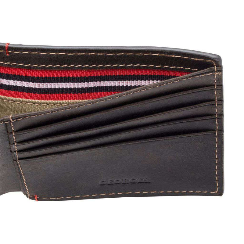 Georgia Bulldogs Hangtime Slim Bifold Wallet by Jack Mason - Country Club Prep