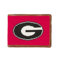 Georgia Needlepoint Wallet in Red by Smathers & Branson - Country Club Prep