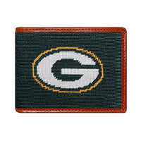Green Bay Packers Needlepoint Wallet by Smathers & Branson - Country Club Prep
