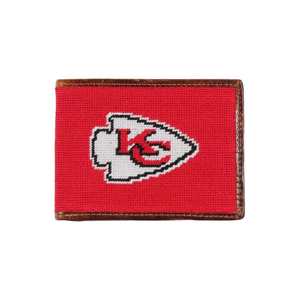 Kansas Chiefs Needlepoint Wallet by Smathers & Branson - Country Club Prep