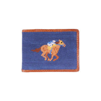 Limited Edition Race Horse and Bourbon Needlepoint Wallet by Smathers & Branson - Country Club Prep