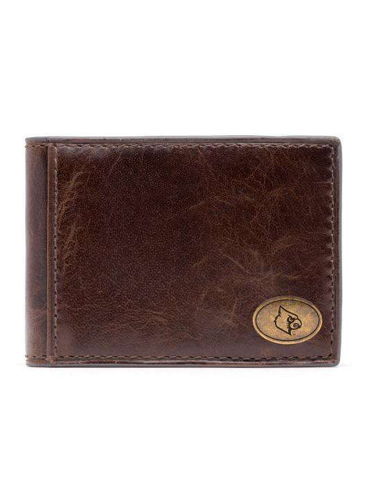 Louisville Cardinals Legacy Flip Bifold Front Pocket Wallet by Jack Mason - Country Club Prep