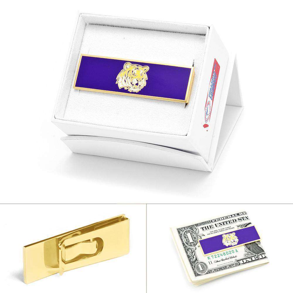 LSU Tiger Money Clip in Gold by CufflinksInc - Country Club Prep