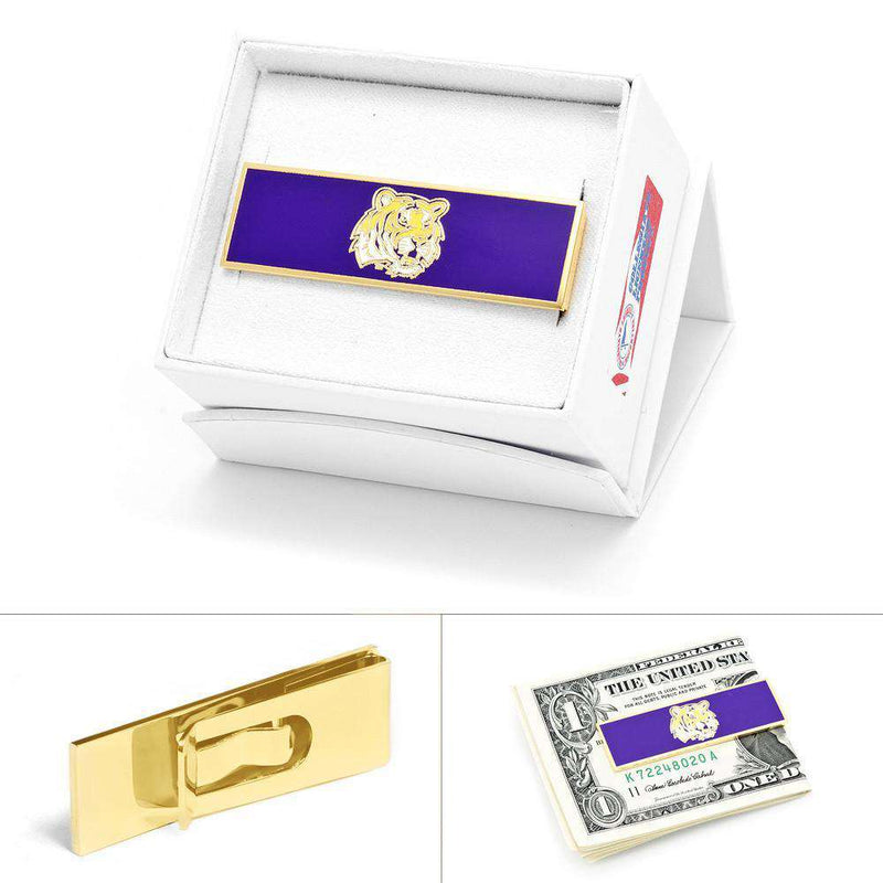 LSU Tiger Money Clip in Gold by CufflinksInc - Country Club Prep