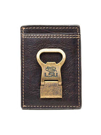 LSU Tigers Gridiron Mulitcard Front Pocket Wallet by Jack Mason - Country Club Prep