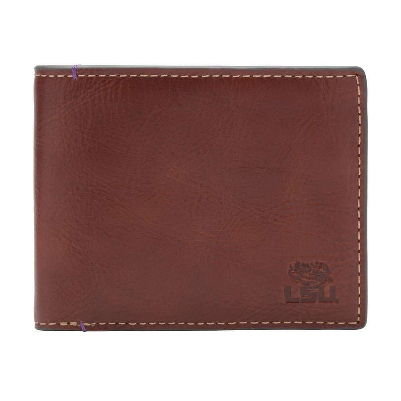 LSU Tigers Hangtime Slim Bifold Wallet by Jack Mason - Country Club Prep