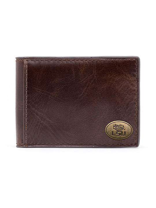 LSU Tigers Legacy Flip Bifold Front Pocket Wallet by Jack Mason - Country Club Prep