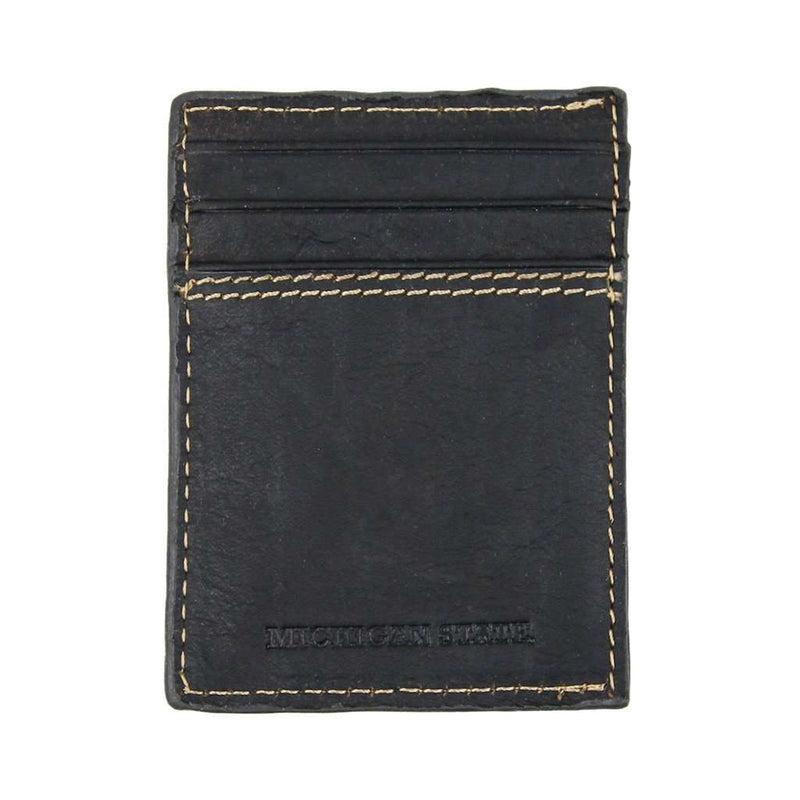 Michigan State Spartans Gridiron Mulitcard Front Pocket Wallet by Jack Mason - Country Club Prep