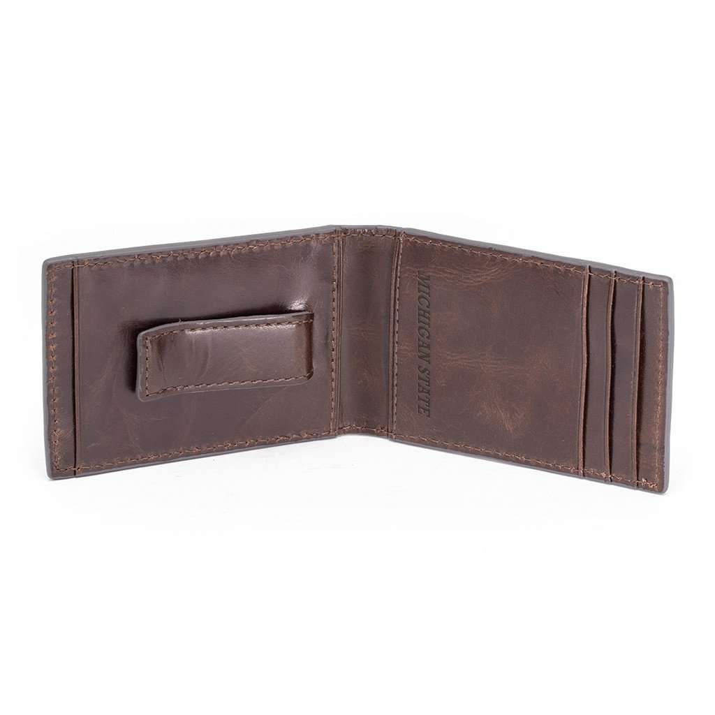 Michigan State Spartans Legacy Flip Bifold Front Pocket Wallet by Jack Mason - Country Club Prep