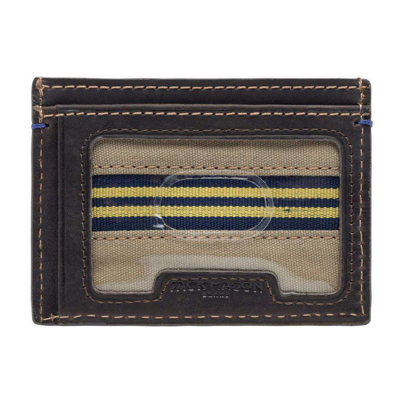 Michigan Wolverines Hangtime ID Window Card Case by Jack Mason - Country Club Prep