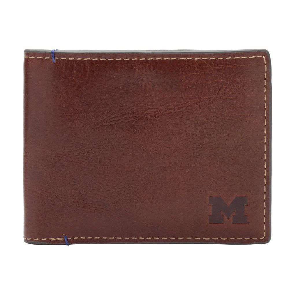 Michigan Wolverines Hangtime Slim Bifold Wallet by Jack Mason - Country Club Prep