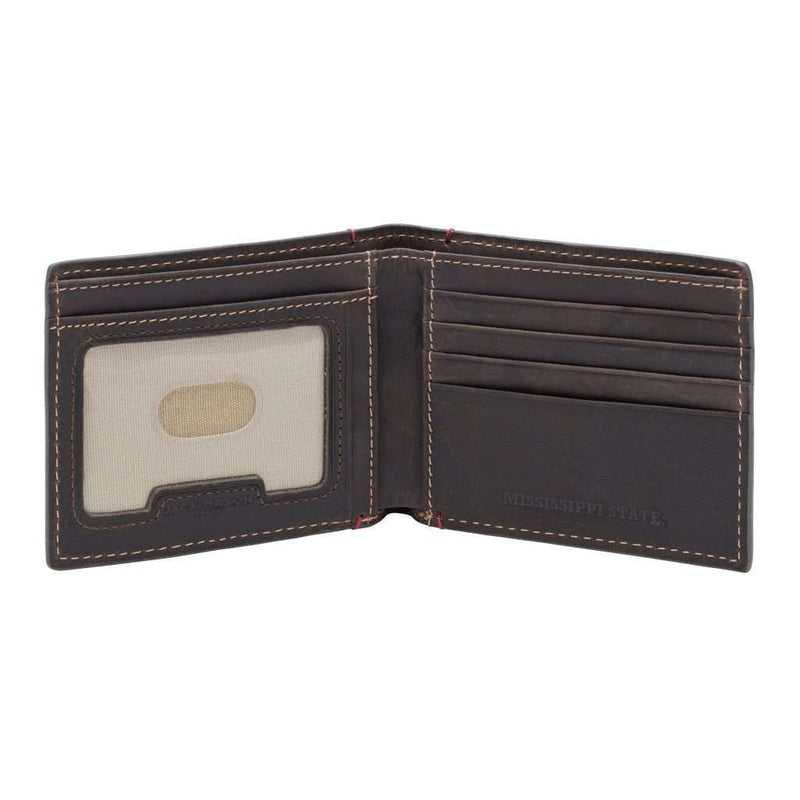 Mississippi State Bulldogs Hangtime Slim Bifold Wallet by Jack Mason - Country Club Prep