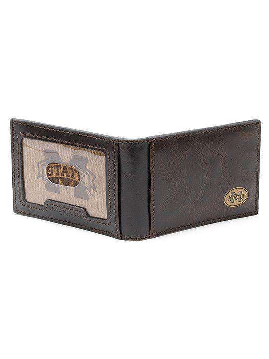 Mississippi State Bulldogs Legacy Flip Bifold Front Pocket Wallet by Jack Mason - Country Club Prep