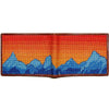 Mountain Sunset Needlepoint Bi-Fold Wallet by Smathers & Branson - Country Club Prep