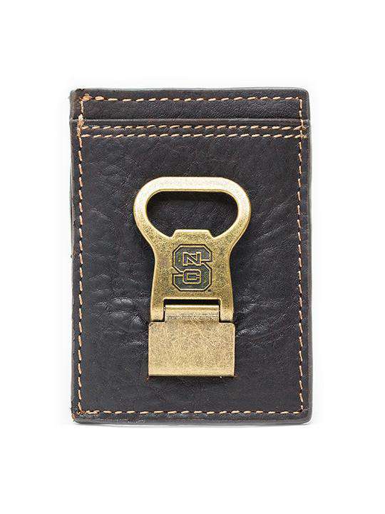 North Carolina State Gridiron Mulitcard Front Pocket Wallet by Jack Mason - Country Club Prep