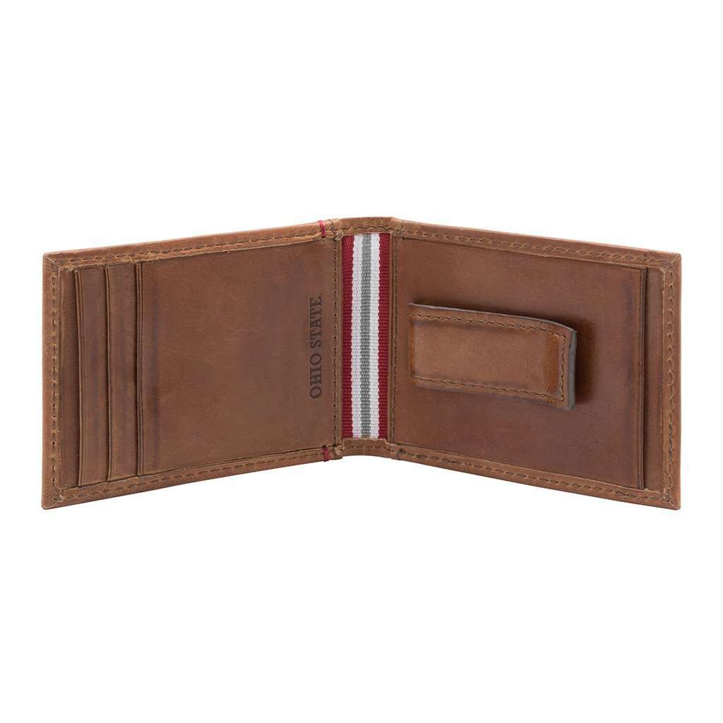 Ohio State Buckeyes Campus Flip Bifold Front Pocket Wallet by Jack Mason - Country Club Prep