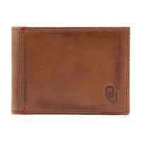 Oklahoma Sooners Campus Flip Bifold Front Pocket Wallet by Jack Mason - Country Club Prep