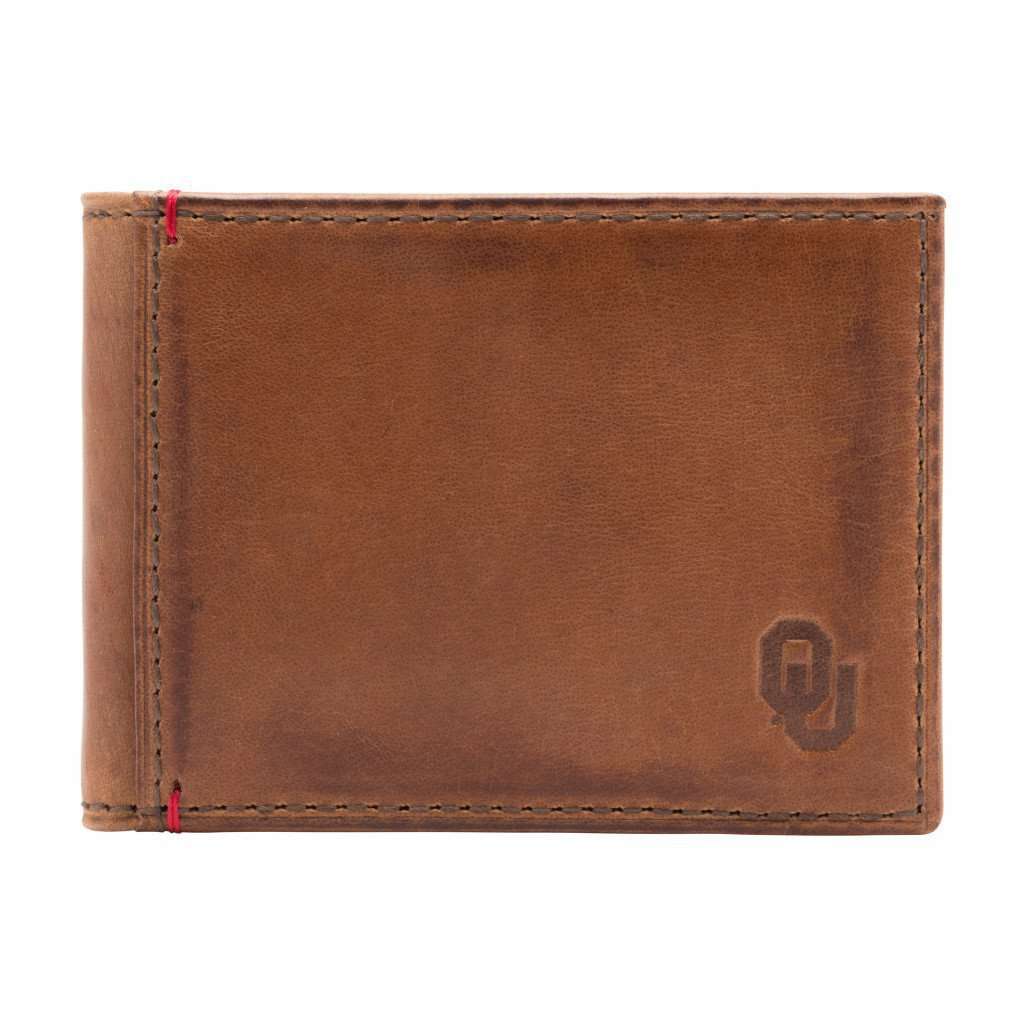 Oklahoma Sooners Campus Flip Bifold Front Pocket Wallet by Jack Mason - Country Club Prep