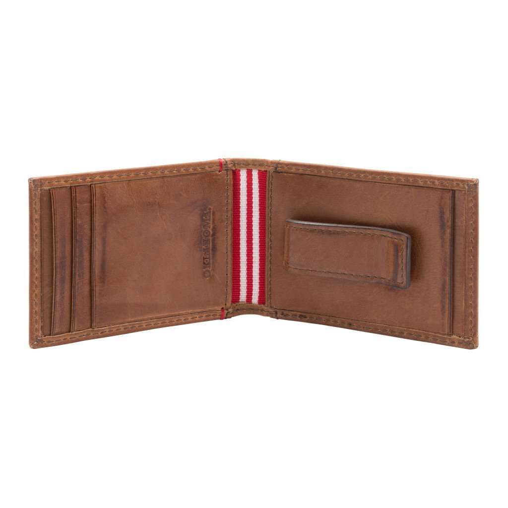 Oklahoma Sooners Campus Flip Bifold Front Pocket Wallet by Jack Mason - Country Club Prep