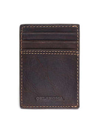 Oklahoma Sooners Gridiron Mulitcard Front Pocket Wallet by Jack Mason - Country Club Prep