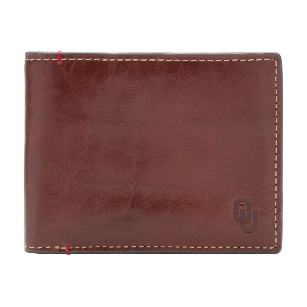 Oklahoma Sooners Hangtime Slim Bifold Wallet by Jack Mason - Country Club Prep