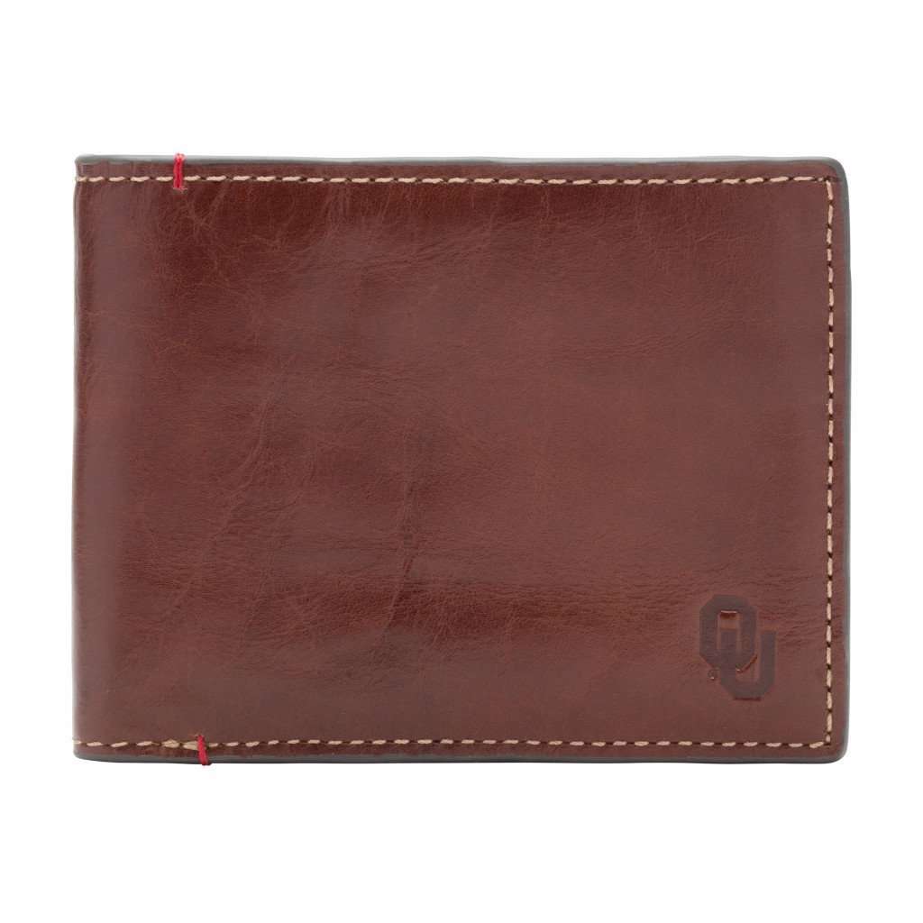 Oklahoma Sooners Hangtime Slim Bifold Wallet by Jack Mason - Country Club Prep