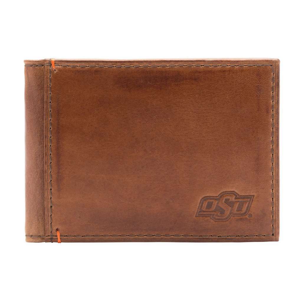 Oklahoma State Cowboys Campus Flip Bifold Front Pocket Wallet by Jack Mason - Country Club Prep