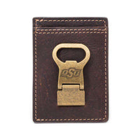 Oklahoma State Cowboys Gridiron Mulitcard Front Pocket Wallet by Jack Mason - Country Club Prep