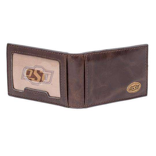 Oklahoma State Cowboys Legacy Flip Bifold Front Pocket Wallet by Jack Mason - Country Club Prep