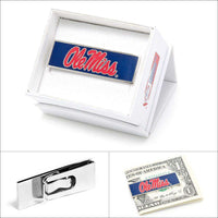 Ole Miss Money Clip in Yale Blue by CufflinksInc - Country Club Prep