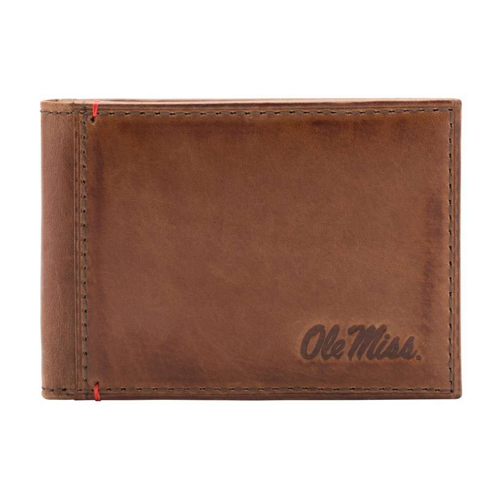 Ole Miss Rebels Campus Flip Bifold Front Pocket Wallet by Jack Mason - Country Club Prep