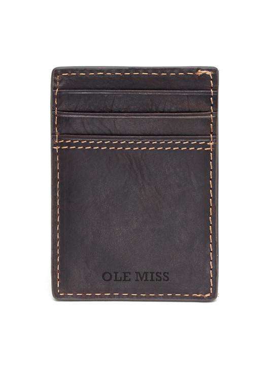 Ole Miss Rebels Gridiron Mulitcard Front Pocket Wallet by Jack Mason - Country Club Prep