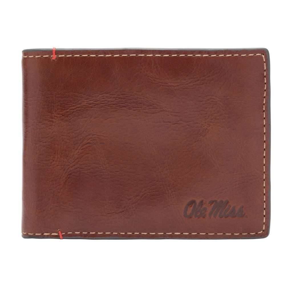 Ole Miss Rebels Hangtime Slim Bifold Wallet by Jack Mason - Country Club Prep