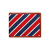 Patriotic Stripe Needlepoint Wallet by Smathers & Branson - Country Club Prep