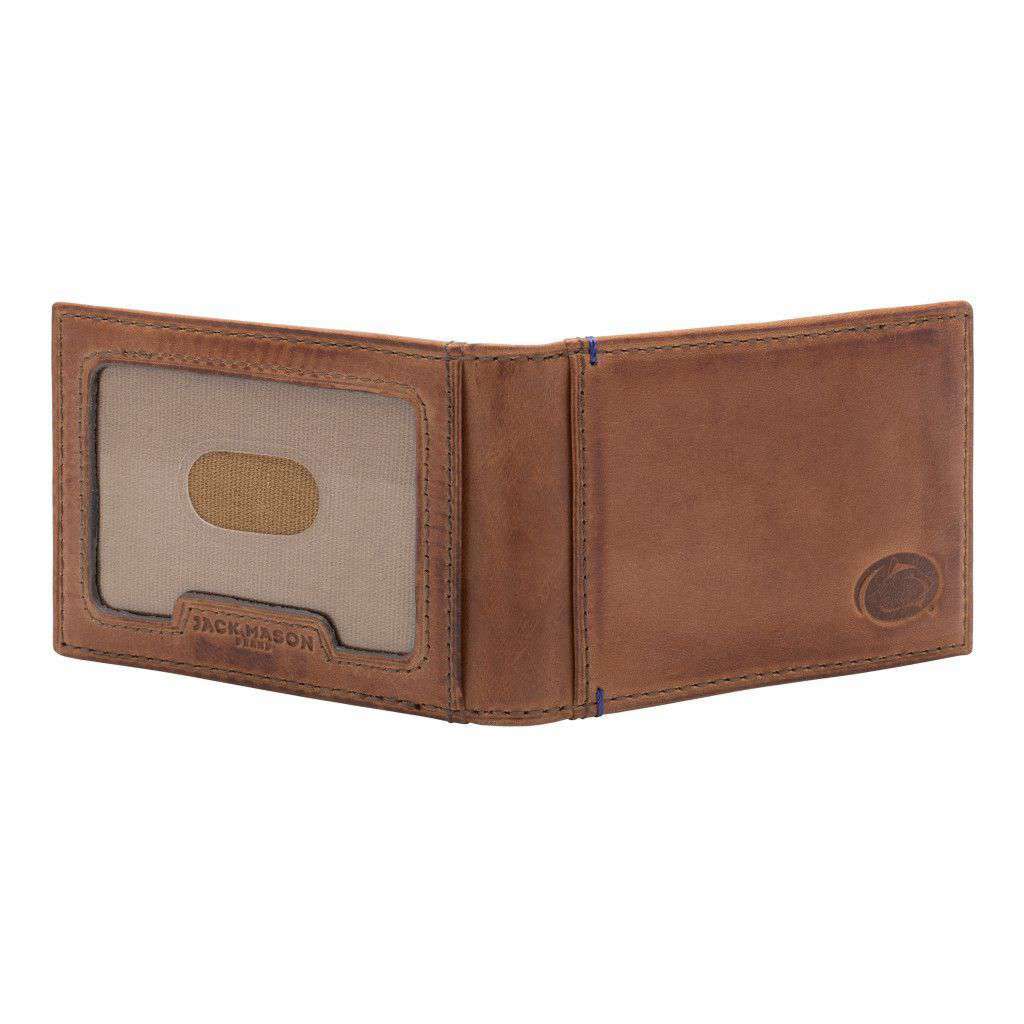 Penn State Nittany Lions Campus Flip Bifold Front Pocket Wallet by Jack Mason - Country Club Prep