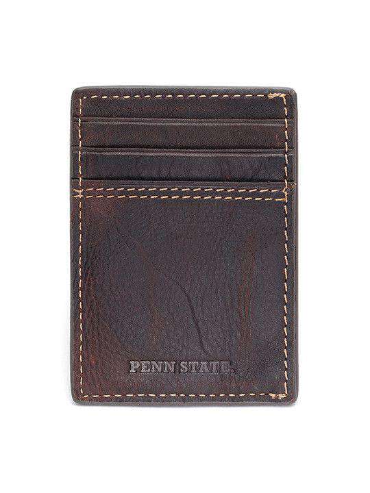 Penn State Nittany Lions Gridiron Mulitcard Front Pocket Wallet by Jack Mason - Country Club Prep