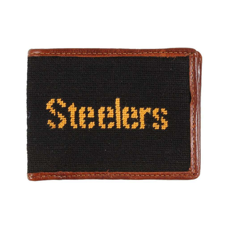 Pittsburgh Steelers Needlepoint Wallet by Smathers & Branson - Country Club Prep