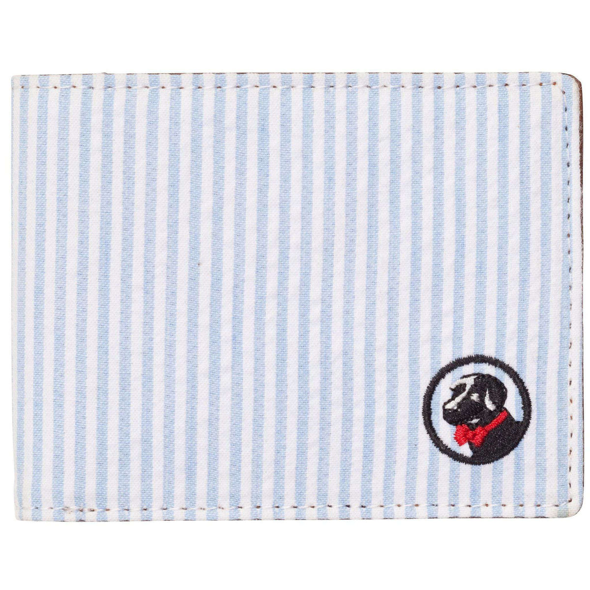 Proper Wallet in Blue/White Seersucker by Southern Proper - Country Club Prep