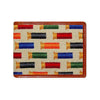 Rainbow Shotgun Shells Needlepoint Bi-Fold Wallet in Light Khaki by Smathers & Branson - Country Club Prep